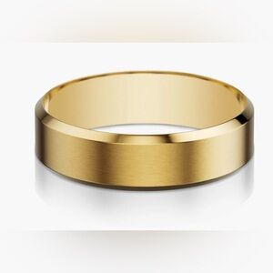 Men’s brushed gold band size 9.5 NIB